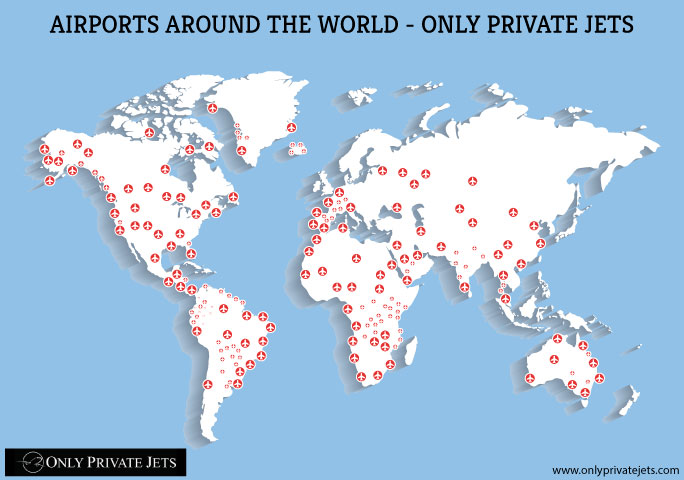 Airports around the World - Only Private Jets