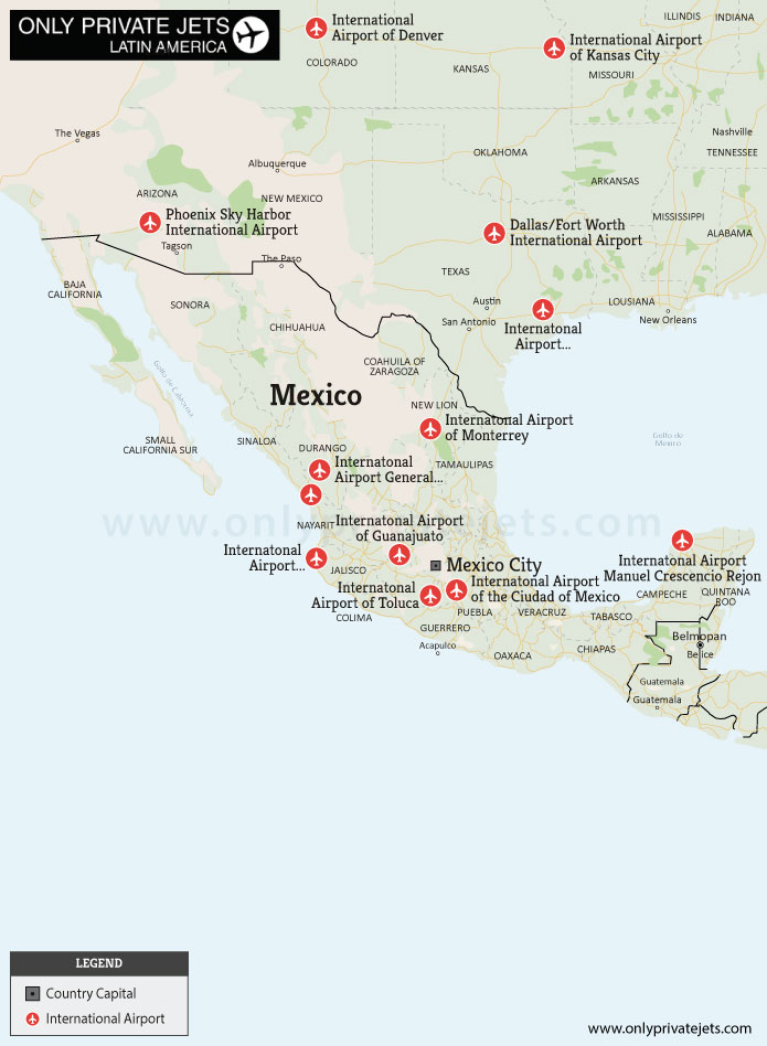 mexico city international airport map
